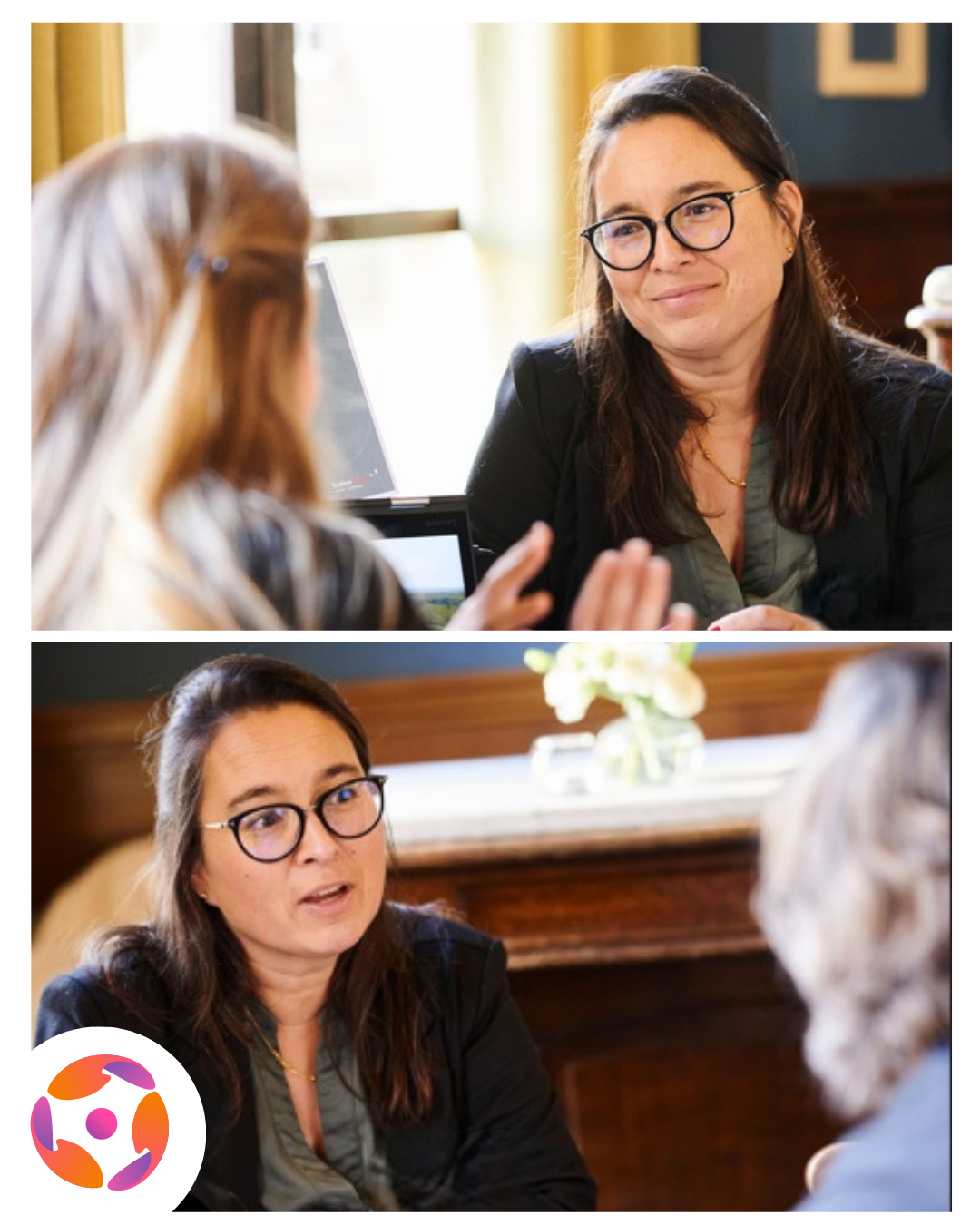 Consultante Skillinks échangeant sur la transmission des compétences en entreprise à Lille